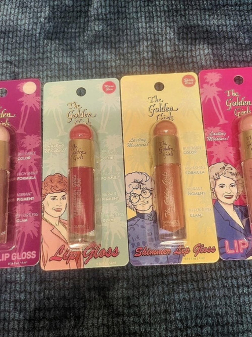 The Golden Girls Shimmer & Shine Lip Gloss Set of 4 Pink & Orange